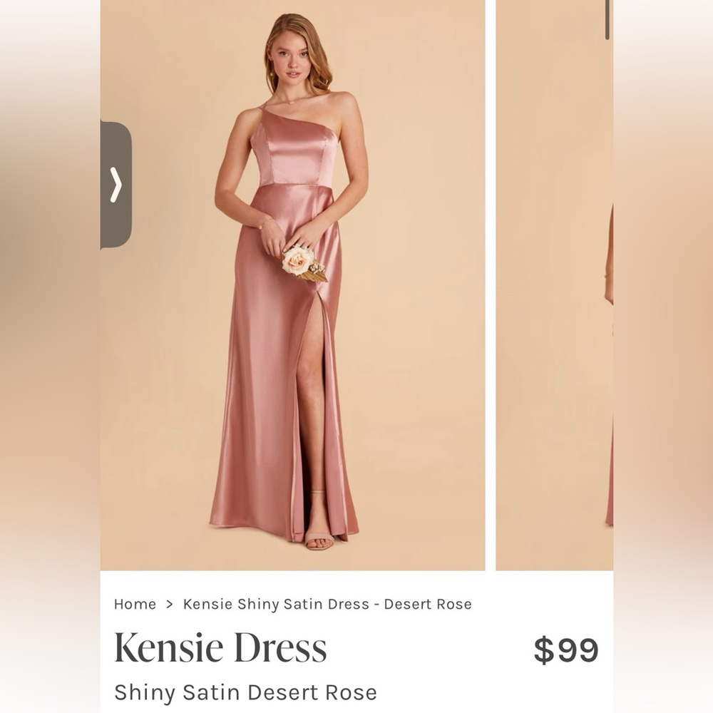 Birdy Grey Desert Rose Shiny Satin Bridesmaid Dress